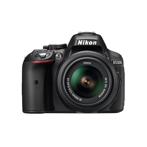 اشتري Nikon D5300 - 24.2 MP DSLR Camera with 18-55mm VR II Lens Kit - Black في مصر