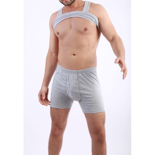 Buy Masters Underwear For Men Classic Boxer Cotton Stretch - Light Gray in Egypt