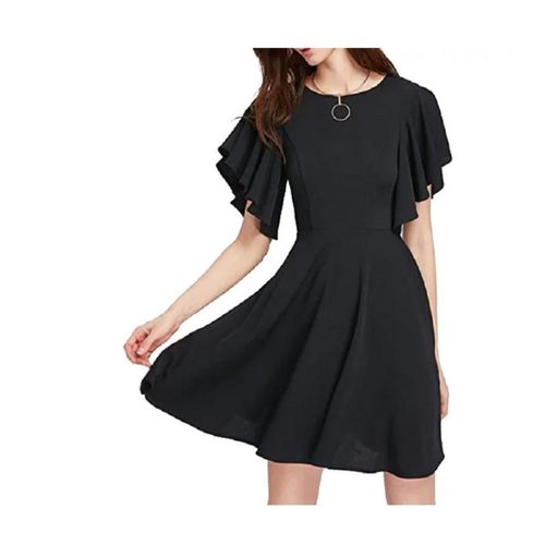 product_image_name-Generic-فستان قصير من الاسكوبا الأسود للنساء-1