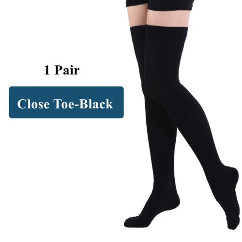 Generic (Close Toe-Black,)2pcs S-2XL Medical Compression Stockings Varicose  Veins 20-30mmHg Elastic Treat Nursing Socks Graduated Support Hose  Stockings DON @ Best Price Online