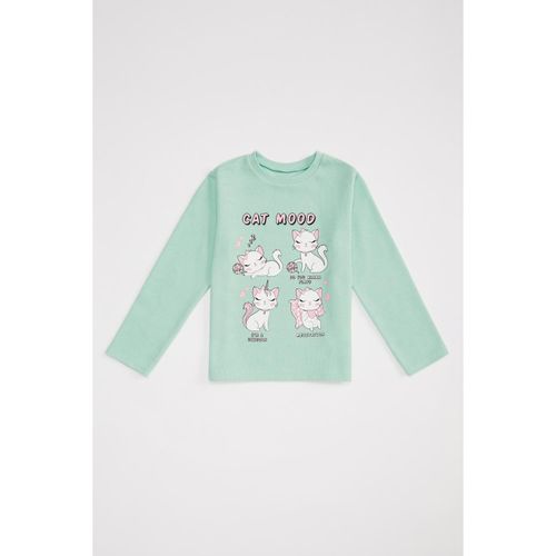 product_image_name-Defacto-Knitted Sweat Shirt - Aqua-1