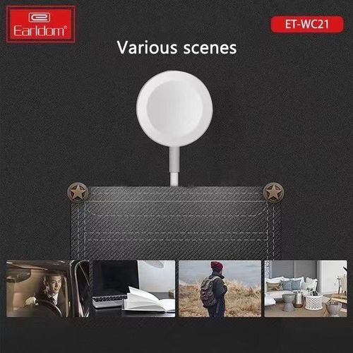 product_image_name-Earldom-ET-WC21 كابل شحن لاسلكي مغناطيسي ثابت 1 متر مع خرج 5 فولت/0.35 أمبير - أبيض-3