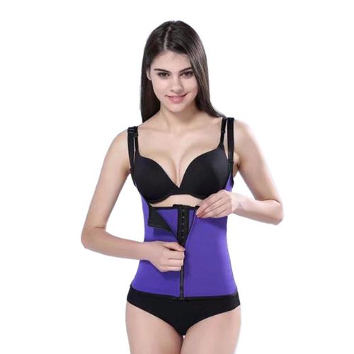 Generic Super Stretch Waist Cinchers Pregnancy Waist Belly Slimming Zipper  Waist Trainer Hot Body Shaper Tummy Waist Cincher Tank Corrective Band  Bodysuit Women-XXXL Purple @ Best Price Online