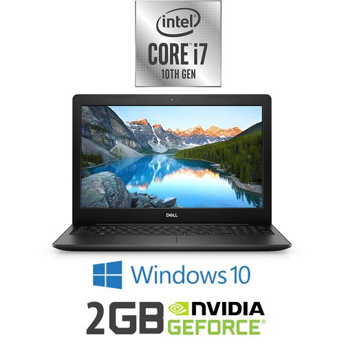 DELL Inspiron 15-3593 لاب توب - Intel Core i7 8 جيجا بايت - 1 تيرا بايت درايف هارد ديسك - 15.6-بوصة FHD - 2 جيجا بايت مُعالج رسومات - Windows 10 - أسود