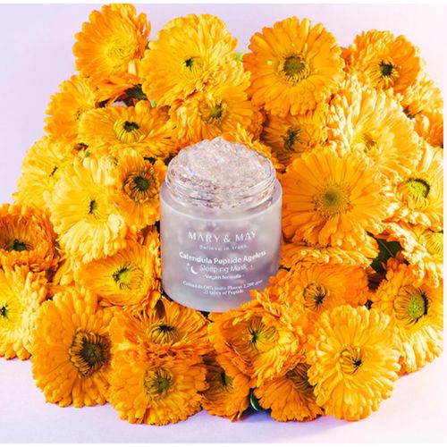 product_image_name-MARY & MAY-Vegan Calendula Peptide Ageless Sleeping Mask 110gr-7