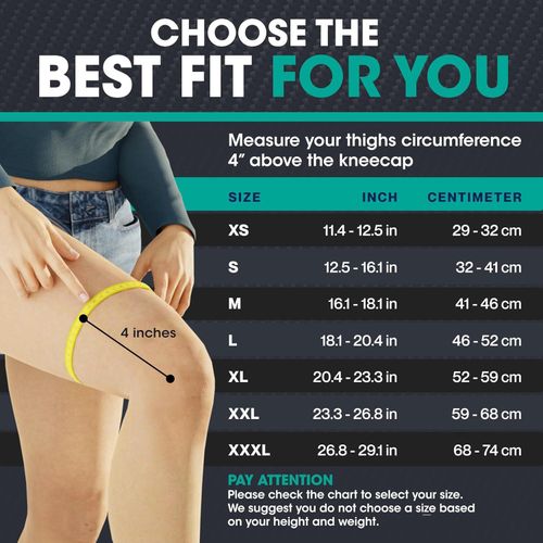 product_image_name-Generic-Knee Support Set for Men and Women - Stable Support for Sports, Training, Fitness, Hiking, Everyday Use - Comfortable, Skin-friendly, Breathable Bandage Made of Soft Nylon Latex Fabric-5