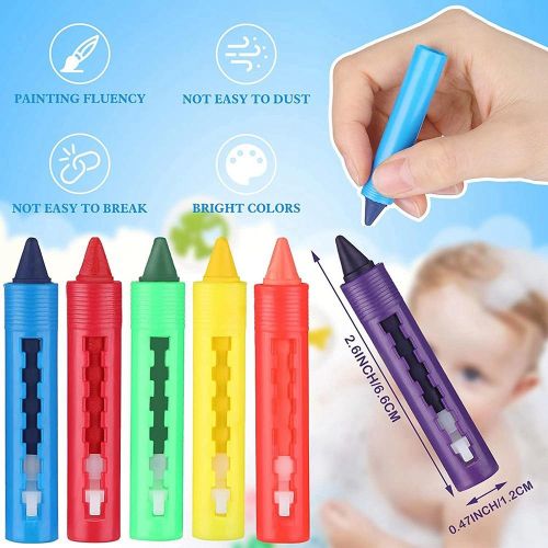 Generic 18Pcs Bathroom Crayon Erasable Graffiti Toy Washable Doodle Pen for  Baby Kids Bathing Creative Educational Toy Crayons @ Best Price Online