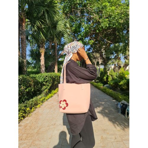 product_image_name-Generic-شنطه كتف جلد هاند ميد ب ورده شيك عمليه - روز-1