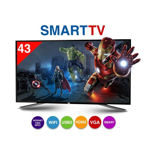 MG تليفزيون 43 بوصه Full HD عالى الجوده + Smart TV