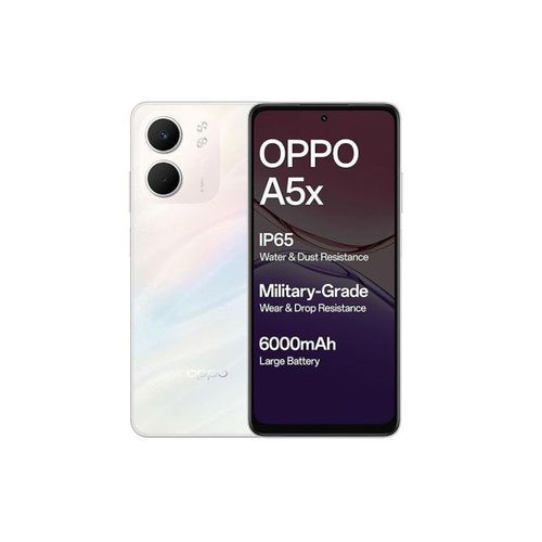 product_image_name-OPPO-a5X ثنائي الشريحة - 4 جيجابايت رام - 128 جيجابايت - أبيض لامع-1