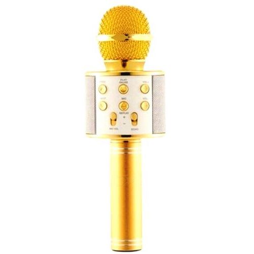 Buy WS-858 Bluetooth Microphone - Changing Voices - And Speaker For Smartphone - Gold in Egypt