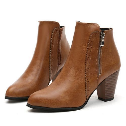 اشتري Fashion Women Lady Sexy High Heel Platform Chunky Martin Boots Party Dress Work Booties Shoes في مصر