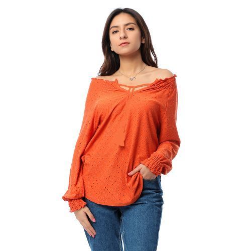M Sou Short Blouse -Orange