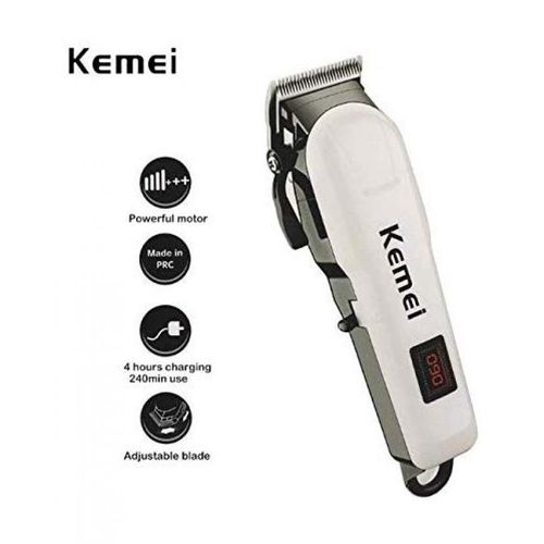 Kemei KM-2578 Rechargeable Cordless Hair Trimmer with Digital Display