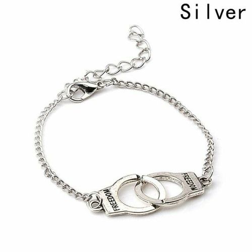 product_image_name-Generic-اسورة للجنسين لون فضي صناعة يدوية -1