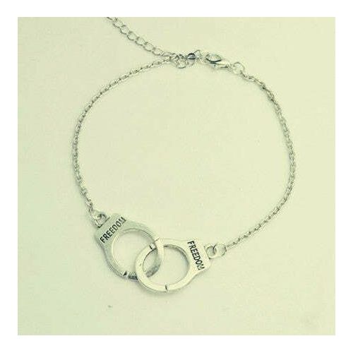 product_image_name-Generic-اسورة للجنسين لون فضي صناعة يدوية -3