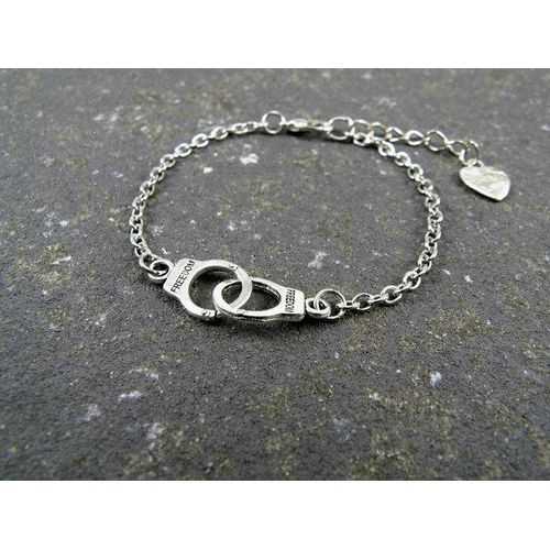 product_image_name-Generic-اسورة للجنسين لون فضي صناعة يدوية -5