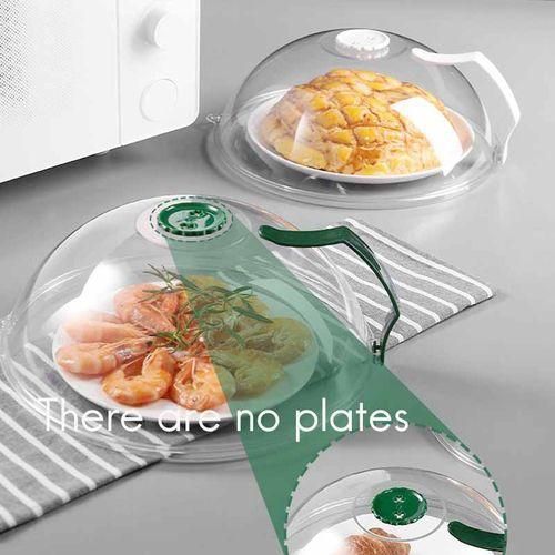 Microwave Food Cover Splash Proof Plate Cover Micro-wave oven  Anti-Sputtering Cover with Steam Vents and Handle Dropshipping