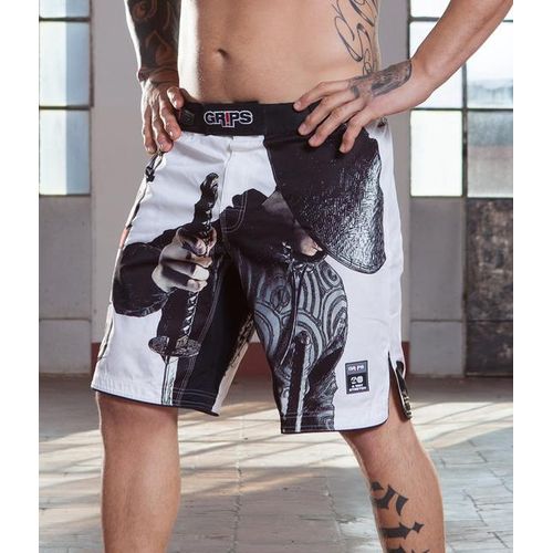 Henderson Muay Thai / Kickboxing Shorts - Black/Gray | GorillaWearUsa