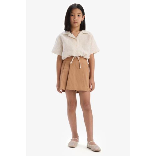 product_image_name-Defacto-Girl Skort Woven Skirt - Camel-1