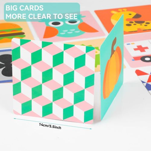 product_image_name-Generic-بطاقات التباين الملونة، بطاقات فلاش لتحفيز البصر، بطاقات ألعاب حسية للأطفال من 6-12 شهرًا لتنمية الدماغ (20 ورقة)-7