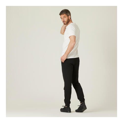Decathlon Men s Fitness Jogging Bottoms 120 Black Best Price Online Jumia Egypt