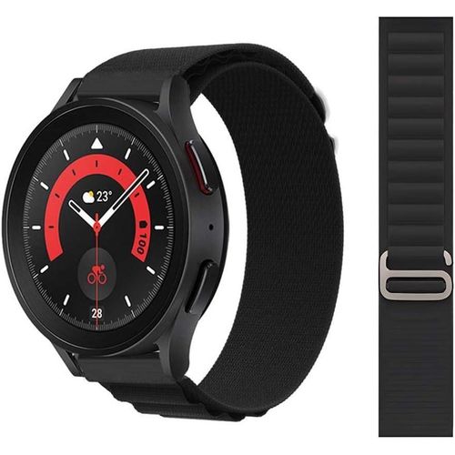 product_image_name-Generic-حزام Alpine Loop متوافق مع سامسونج جالاكسي Watch 5 مقاسات 40 ملم و44 ملم/Galaxy Pro 5 مقاس 45 ملم/Galaxy Watch 4 مقاسات 40 ملم و44 ملم، سوار رياضي مرن من النايلون النسيجي مقاس 20 ملم مع مشبك معدني على شكل G لاستبدال السوار-2