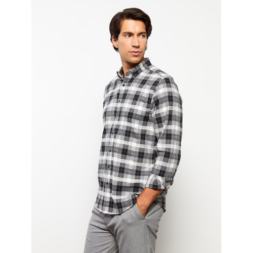 Buy LC Waikiki Regular Fit Long Sleeve Plaid Men's Shirt in Egypt