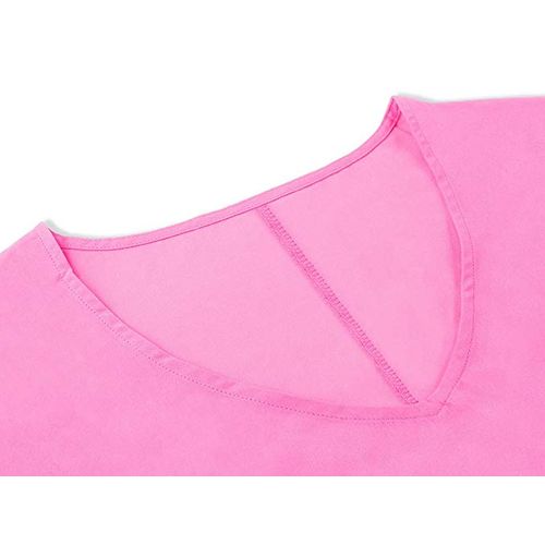 product_image_name-Sun Set-Women Cover-ups Swimwear Pure Kaftan Chiffon PINK-4