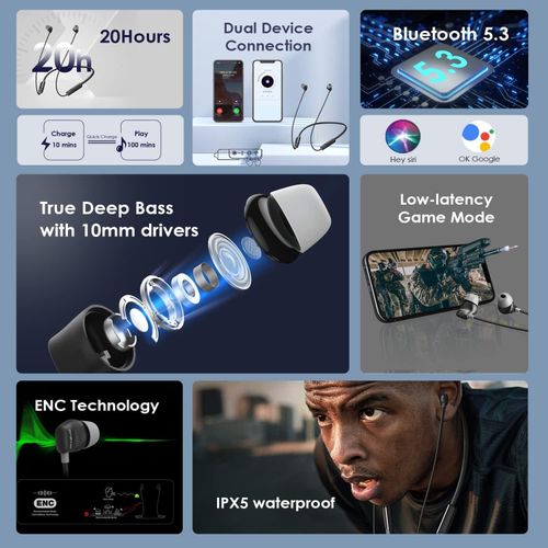 product_image_name-Oraimo-Necklace Lite OEB-311 Bluetooth Neckband Wireless In Ear Earphones-3