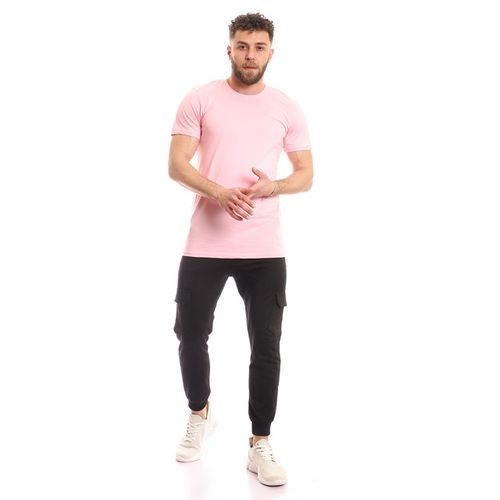 اشتري Andora Solid Pattern T-shirt Half Sleeves -Pink في مصر