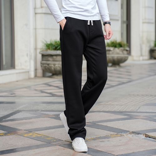 Generic (6222Black)Extra Long 118CM Sweatpants Tall Men 190CM Straight  Sports Casual Loose Fleece Autumn Winter Thick Trousers Black Track Pants  XXM @ Best Price Online