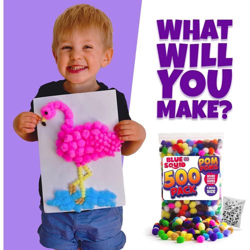 product_image_name-Generic-كرات بوم بوم للحرف - بومبومز متعددة الألوان - كرات بوم بوم ناعمة متعددة الألوان للحرف-2