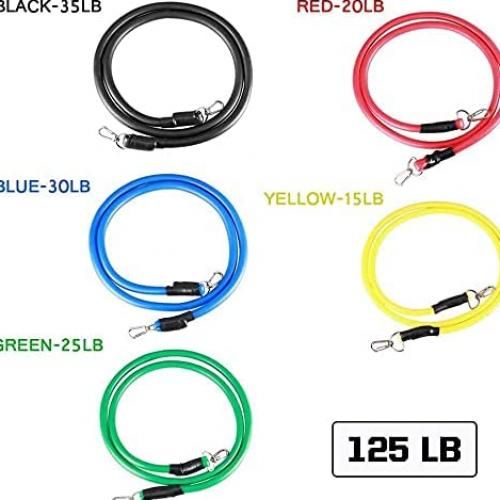 product_image_name-Generic-حبل مقاومة لاتكس لليوجا واللياقة البدنية وعضلات المعدة المقسمة – 11 قطعة-4