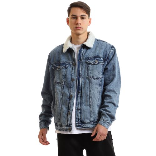 sherpa lined sleeves jacket