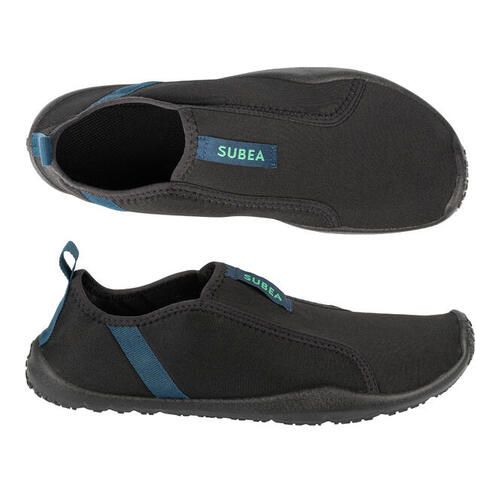Decathlon Adult Elasticated Water Shoes Aquashoes 120 Black