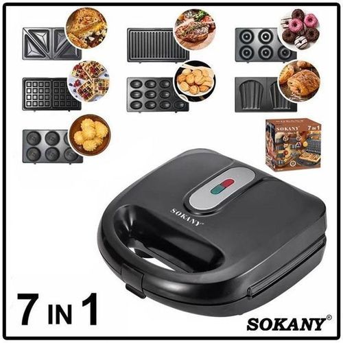 Buy Sokany 7 IN 1 Sandwich Maker Set 750W SK-907 in Egypt