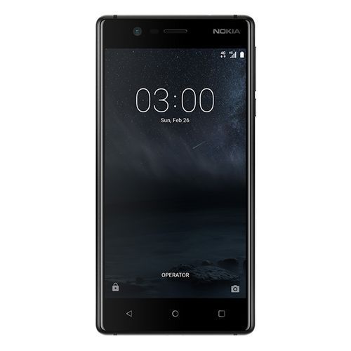 Nokia 3 - موبايل 5.0 بوصة - ثنائي الشريحة 16 جيجا بايت - 4G - أسود