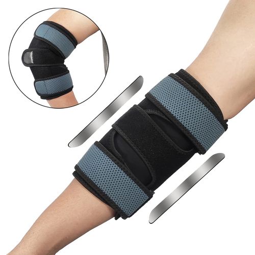 Tennis Elbow Brace,Night Sleep Elbow Support,Comfortable Elbow  Splint,Adjustable Stabilizer with 2 Removable Metal Splints for Cubital  Tunnel Syndrome,Tendonitis,Ulnar Nerve,Elbow sleeve for Men,Women 