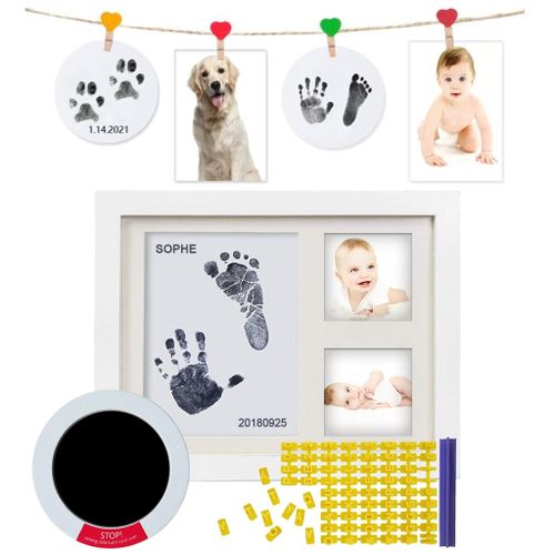 Newborn Baby DIY Hand And Footprint Kit Ink Pads Photo Frame Handprint  Toddlers