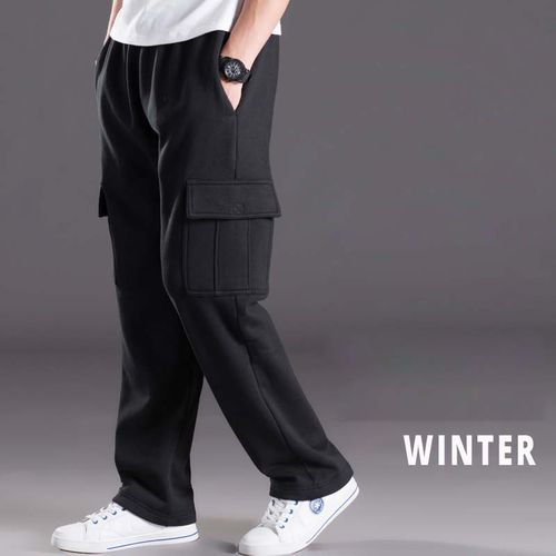 Warm Fleece Winter Thick Sweatpants Men Black Joggers Streetwear Baggy  Pants 6XL 7XL 8XL Plus Size Casual Thermal Harem Trousers - AliExpress