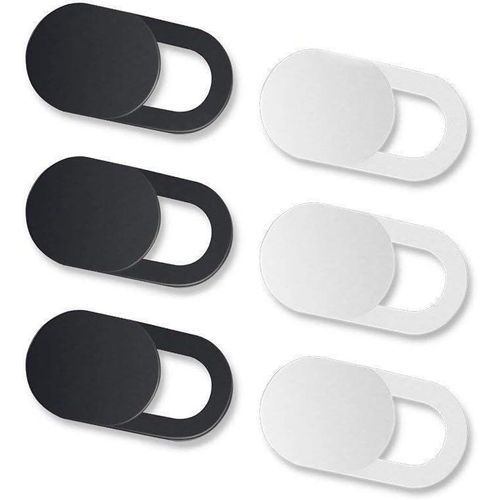 product_image_name-Generic-غطاء انزلاقي لكاميرا ويب كام او كاميرا لاب توب Nkomax 0.027 بوصة نحيف للغاية يناسب اجهزة الكمبيوتر اللوحية ماكبوك واجهزة سطح المكتب مع حماية قوية وخصوصية وامان 6 حزم من اركتيك أسود وأبيض-1