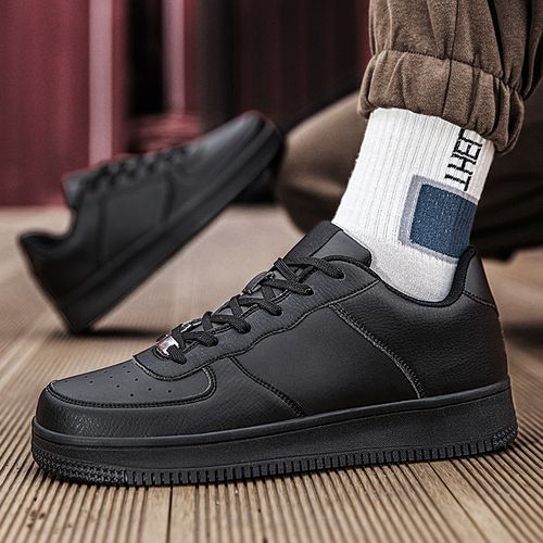 Flangesio Unisex Sneakers Male Skate Casual Shoes Black Men