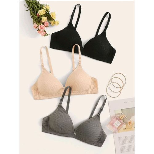 SHEIN SHEIN-Adjustable Strap Bra Set 3pack-10611 @ Best Price Online