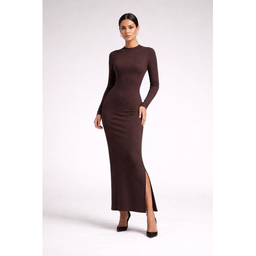 product_image_name-V A L Y A-فستان حريمي ماكسي مضلع من الليكرا – كم طويل-1