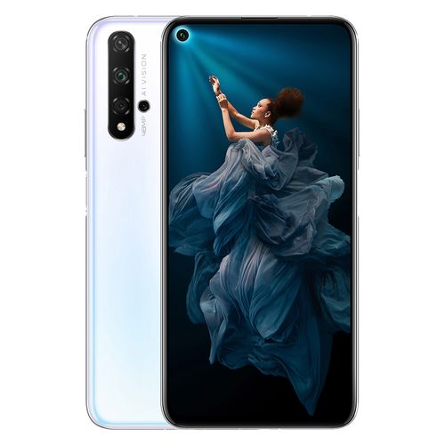 Honor 20 - 6.26-inch 128GB/6GB Dual SIM 4G Mobile Phone - Icelandic White