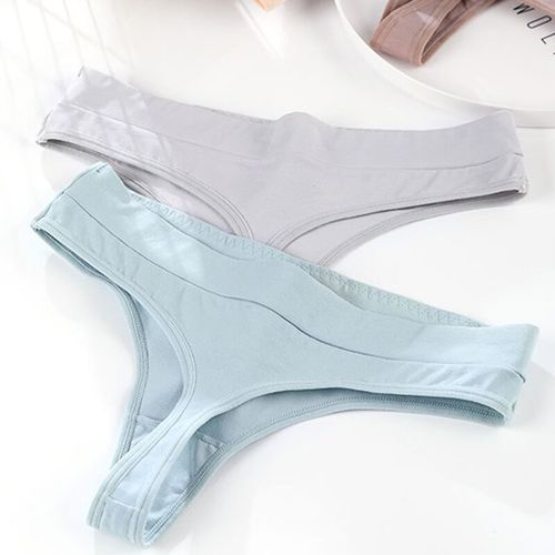 Fashion 3Pcs/Lot Women's Cotton Thong Panties String Women Bri