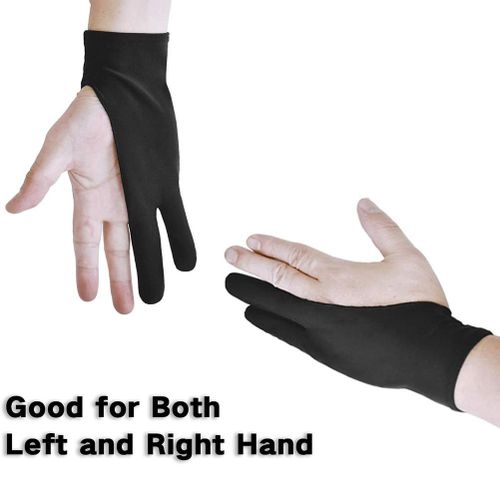 Frcolor 6Pcs Two Finger Gloves Tablet Drawing Gloves Anti Touch Gloves  Artist Gloves 