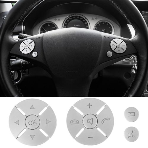 Generic Car Interior Steering Wheel Button Switch Trim Cover Sticker for  Mercedes Benz C E S Class W204 W212 W221 GLK X204 C200 C250 @ Best Price  Online