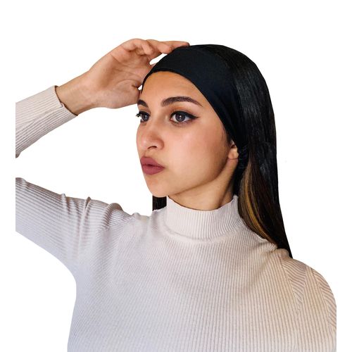 product_image_name-Hers-رباط شعر ستان أسود من  – خالي من التجعد، ناعم ومريح وفاخر-1